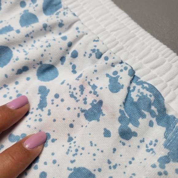 nickelodeon kids size XL 14-16 rugrats blue and white splatter shorts - Picture 4 of 6